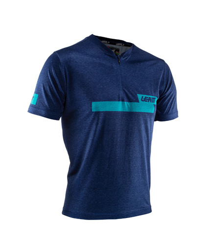 LEATT KOSZULKA ROWEROWA Z ZAMKIEM DBX 1.0 ZIP JERSEY INK KOLOR GRANATOWY ROZMIAR M