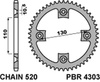 PBR ZĘBATKA TYLNA 4303 39 C45 HONDA TRX 400 X 09 (JTR1350.39) (ŁAŃC. 520)