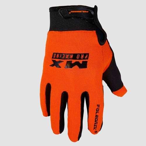 POLEDNIK RĘKAWICE / RĘKAWICZKI CROSS MODEL MX PRO EVO BABY/JUNIOR/KID (DZIECIĘCE) KOLOR POMARAŃCZOWY ROZMIAR 5