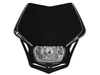 RACETECH (RTECH) LAMPA PRZEDNIA V-FACE KOLOR CZARNY