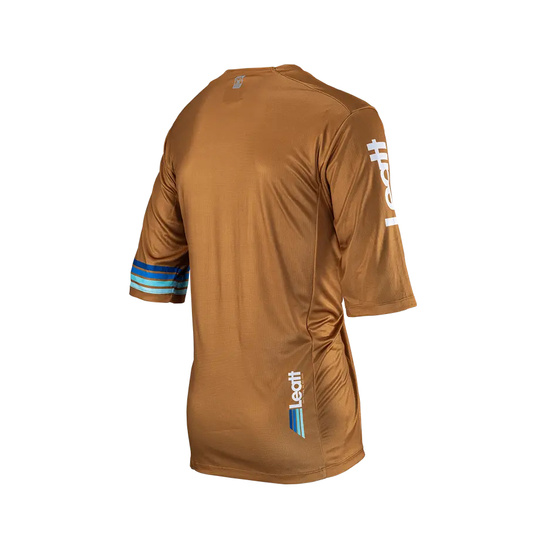 LEATT KOSZULKA ROWEROWA MTB ENDURO 3.0 JERSEY PEANUT KOLOR BRĄZOWY ROZMIAR L