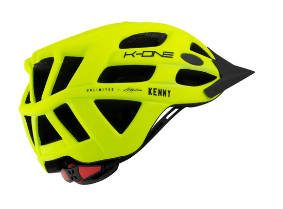 KENNY RACING KASK ROWEROWY MTB MODEL K-ONE NEON YELLOW KOLOR ŻÓŁTY FLUO/CZARNY ROZMIAR L/XL