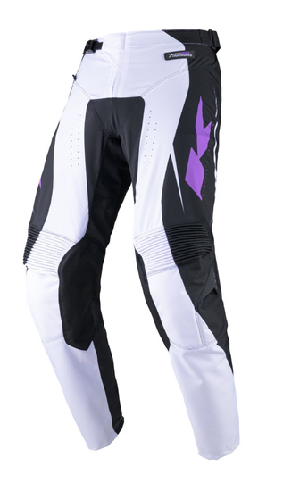 KENNY RACING WYPRZEDAŻ SPODNIE CROSS/ENDURO MODEL PERFORMANCE SOLID BLACK/PURPLE KOLOR BIAŁY/CZARNY/FIOLETOWY ROZMIAR 32