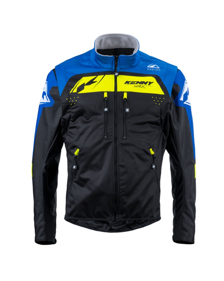 KENNY RACING KURTKA ADVENTURE/ENDURO MODEL SOFTSHELL BLUE KOLOR CZARNY/NIEBIESKI/ŻÓŁTY ROZMIAR XXL