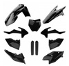 POLISPORT KOMPLET PLASTIKÓW (FULL KIT) KTM EXC/EXC-F TPI '17-'19 W ZESTAWIE OSŁONA LAMPY (8666800002) I OSŁONY AMORTYZATORÓW (8398600003) KOLOR CZARNY