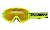 KENNY RACING GOGLE MODEL TRACK+ KID / JUNIOR / DZIECIĘCE NEON YELLOW - RED LENS - KOLOR ŻÓŁTY FLUO/CZARNY SZYBKA CZERWONE LUSTRO