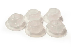 RACETECH (RTECH) ZATRZASKI (CLICK) MOCOWANIA BOCZKÓW I POKRYWY FILTRA POWIETRZA KOLOR BIAŁY NEUTRALNY (5 SZT.) KTM SX 85 '18-'23, SX/SX-F/XC-F 125//150/250/300/350/450 '16-'23, EXC/EXC-F/XC-W/XCF-W '250/500 '17-'23, HUSQVARNA, GAS GAS (OEM: 47106