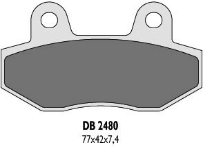 DELTA BRAKING KLOCKI HAMULCOWE KH86 - ZASTĘPUJĄ DB2480MX-D ORAZ DB2480QD-D