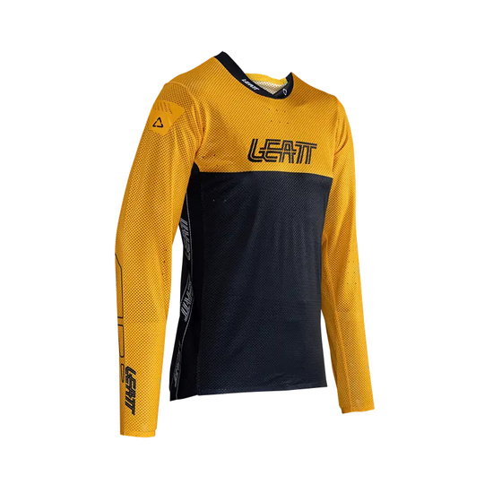 LEATT KOSZULKA ROWEROWA MTB GRAVITY 4.0 JERSEY GOLD KOLOR ZŁOTY/CZARNY ROZMIAR L