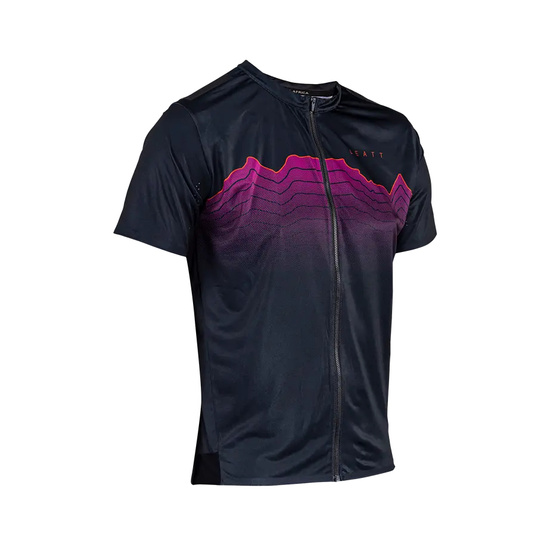 LEATT KOSZULKA ROWEROWA MTB TRAIL 3.0 JERSEY BLACK KOLOR CZARNY ROZMIAR L
