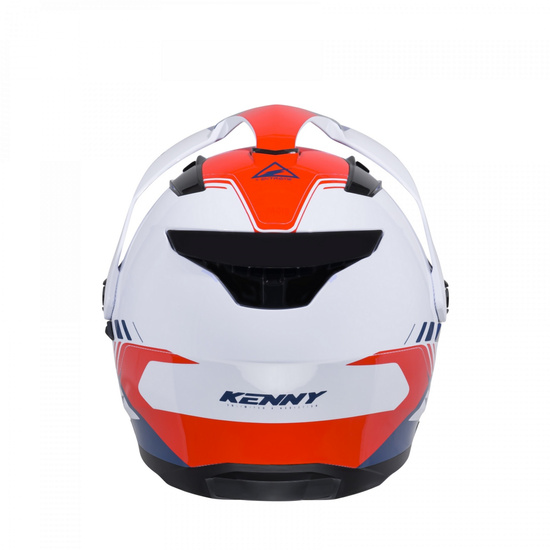 KENNY RACING KASK DUAL ADVENTURE MODEL EXTREME GRAPHIC PATRIOT KOLOR BIAŁY/NIEBIESKI/CZERWONY ROZMIAR L ( 59 - 60 CM )