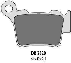 DELTA BRAKING KLOCKI HAMULCOWE KH368 TYŁ BREMBO (KTM) - ZASTĘPUJĄ DB2320MX-D ORAZ DB2320QD-D