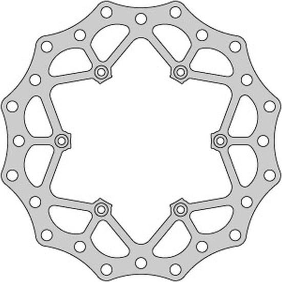 DELTA BRAKING TARCZA HAMULCOWA PRZÓD KTM 2T/4T '91-21, HUSABERG, HUSQVARNA, GAS-GAS '21, WAVE ULTRA LIGHT (260X126,5X3MM) (6X6,5MM) (NG140)