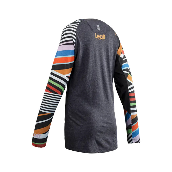 LEATT KOSZULKA ROWEROWA (DAMSKA) MTB ALLMTN 3.0 JERSEY WOMEN STRIPES KOLOR SZARY/MULTICOLOR ROZMIAR L