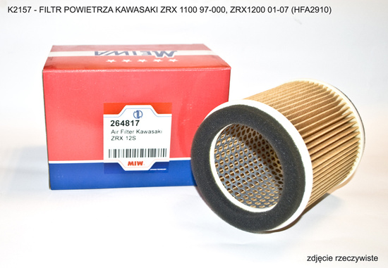 MIW (MEIWA) FILTR POWIETRZA KAWASAKI ZRX 1100 97-00, ZRX 1200 01-07 (HFA2910)