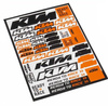 Zestaw naklejek KTM Logo Sticker Sheet