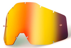 100 PROCENT WYPRZEDAŻ SZYBA/SZYBKA POJEDYNCZA DO GOGLI RACECRAFT 1 / ACCURI 1 / STRATA 1 RED MIRROR KOLOR CZERWONE LUSTRO Z ANTI FOG STARY KOD: 51002-003-02 STARSZY MODEL