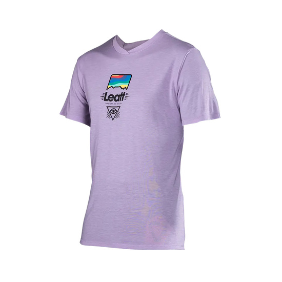 LEATT KOSZULKA ROWEROWA MTB GRAVITY 1.0 JERSEY LAVENDER KOLOR FIOLETOWY ROZMIAR L