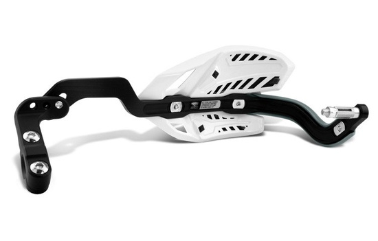 CYCRA OSŁONY RĄK (HANDBARY-ALUMINIOWY RDZEŃ) Z MOCOWANIEM (28,6MM) MODEL ULTRA PROBEND RACER PACK CRM KOLOR BIAŁY/CZARNY