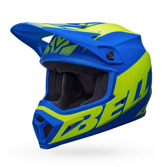 Kask BELL Mx-9 Mips Disrupt Mat niebiesko zielony