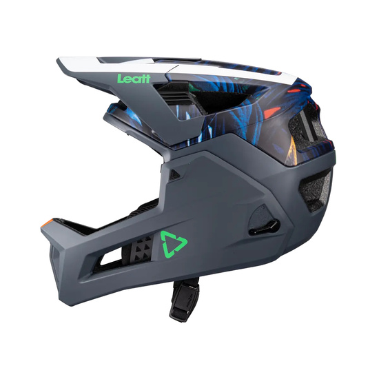 LEATT KASK ROWEROWY MTB ENDURO 4.0 (WYPINANA SZCZĘKA) V24 HELMET JUNGLE KOLOR GRANATOWY/BIAŁY ROZMIAR S (51-55 cm)