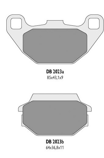 DELTA BRAKING KLOCKI HAMULCOWE KH305 KYMCO, SYM - ZASTĘPUJĄ DB2023QD-D I DB2023MX-D