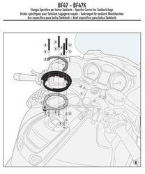KAPPA MOCOWANIE TANKLOCK BMW R 1200RT (05-13)