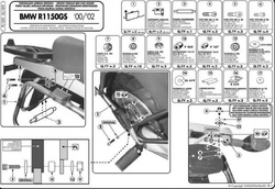 KAPPA STELAŻ KUFRÓW BOCZNYCH MONOKEY BMW R 1100GS (94-99), R 1150GS (00-03), R 850GS (94-01) - RÓWNIEŻ POD KUFRY MONOKEY RETRO-FIT K-VENTURE ALU ORAZ K'MISSION ALU