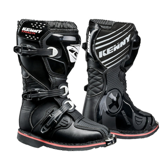 KENNY RACING BUTY CROSS/ENDURO MODEL TRACK KID/JUNIOR BLACK KOLOR CZARNY/BIAŁY ROZMIAR 35