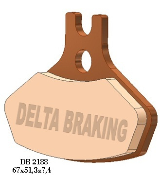 DELTA BRAKING KLOCKI HAMULCOWE KH468 CAN-AM DS 450 (08-14) PRZÓD - ZASTĘPUJĄ DB2188MX-N ORAZ DB2188QD-N