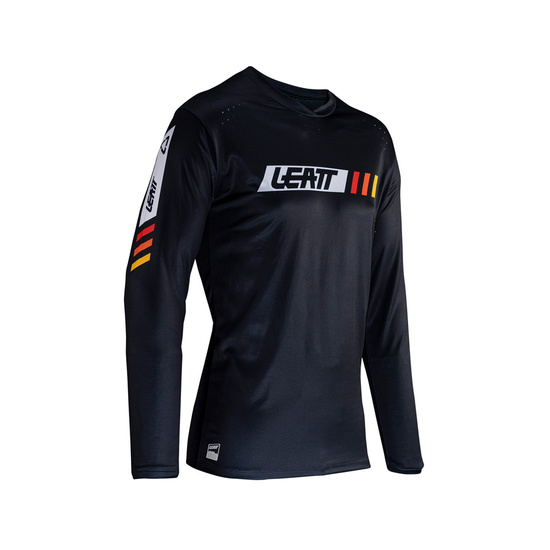 LEATT KOSZULKA ROWEROWA MTB ENDURO 4.0 JERSEY BLACK KOLOR CZARNY ROZMIAR L