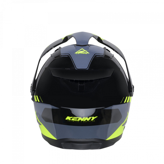 KENNY RACING KASK DUAL ADVENTURE MODEL EXTREME GRAPHIC NEON YELLOW KOLOR CZARNY/SZARY/ŻÓŁTY ROZMIAR XXL (63 - 64 CM)