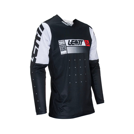 LEATT KOSZULKA MOTO 4.5 LITE JERSEY BLACK KOLOR CZARNY/BIAŁY ROZMIAR S