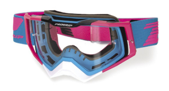 PROGRIP GOGLE PG3309-382 TR RAPID KOLOR NIEBIESKI/RÓŻOWY/BIAŁY (SZYBA PG3329 ANTISCRATCH, NO FOG) (3309-382 TR)