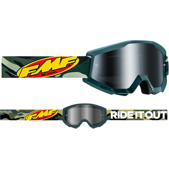 Gogle FMF PowerCore Camo, szyba lustrzana