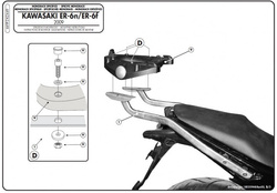 KAPPA STELAŻ KUFRA CENTRALNEGO KAWASAKI ER-6N / ER-6F 650 (09-11) ( BEZ PŁYTY )