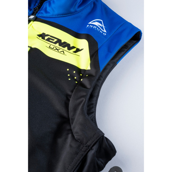 KENNY RACING KURTKA ADVENTURE/ENDURO MODEL SOFTSHELL BLUE KOLOR CZARNY/NIEBIESKI/ŻÓŁTY ROZMIAR L