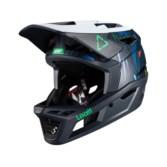 LEATT KASK ROWEROWY MTB GRAVITY 4.0 V24 HELMET JUNGLE KOLOR GRANATOWY/BIAŁY ROZMIAR S (55-56 cm)