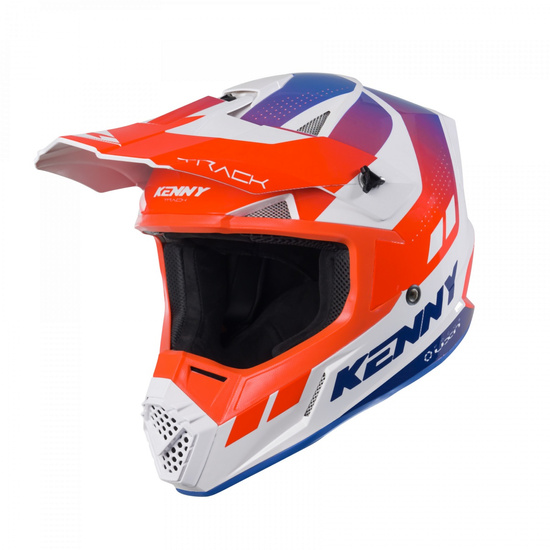 KENNY RACING KASK CROSS/ENDURO MODEL TRACK GRAPHIC PATRIOT KOLOR BIAŁY/NIEBIESKI/CZERWONY ROZMIAR M ( 57 - 58 CM )