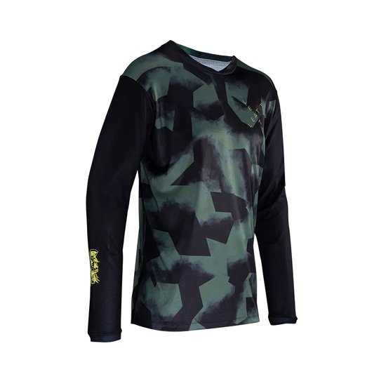 LEATT KOSZULKA ROWEROWA MTB GRAVITY 3.0 JERSEY SPINACH KOLOR ZIELONY/CZARNY ROZMIAR M