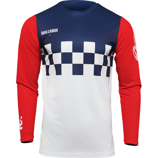 Bluza THOR Hallman Differ Cheq niebiesko czerwona