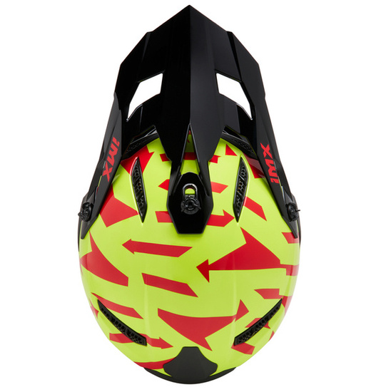 Kask iMX FMX-02 Graphic czarno biało fluo