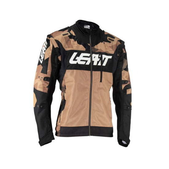 LEATT KURTKA MOTO 4.5 X-FLOW JACKET STONE KOLOR CZARNY/BRĄZOWY/CAMO ROZMIAR XL