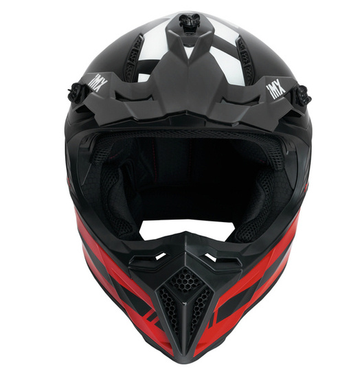Kask iMX FMX-02 czarno czerwony