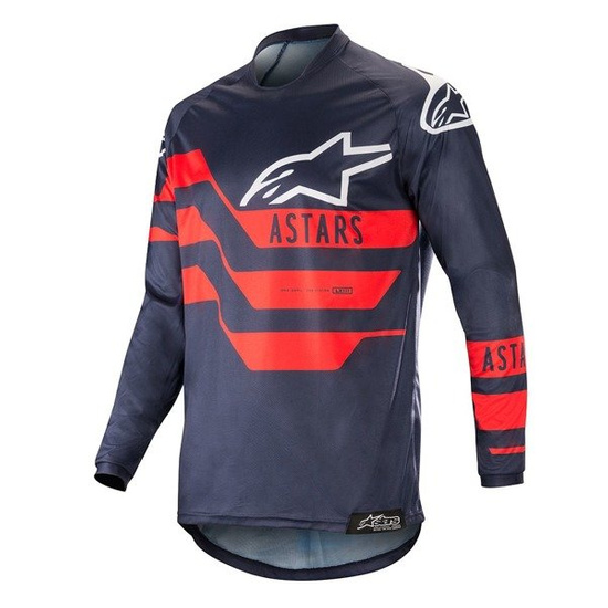 Bluza ALPINESTARS RACER FLAGSHIP dark navy/blue/red 2019