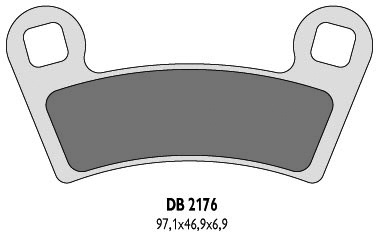 DELTA BRAKING KLOCKI HAMULCOWE KH456 POLARIS - ZASTĘPUJĄ DB2176MX-D ORAZ DB2176QD-D