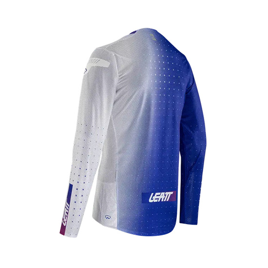 LEATT KOSZULKA ROWEROWA MTB GRAVITY 4.0 JERSEY ULTRABLUE KOLOR NIEBIESKI/BIAŁY ROZMIAR S
