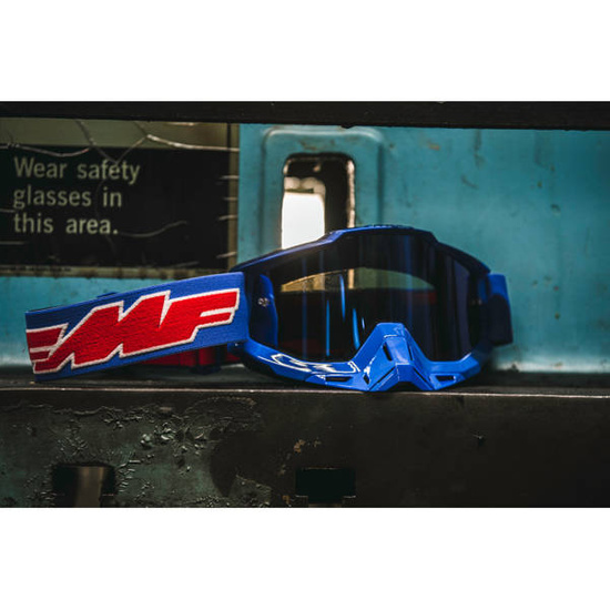 Gogle FMF PowerBomb Rocket Niebieskie SAND szyba lustrzana