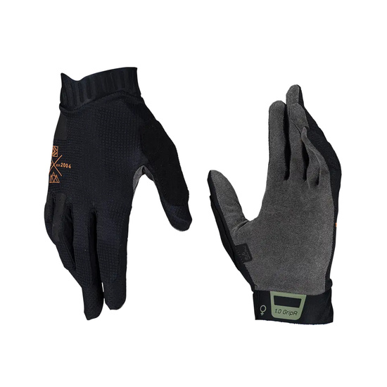 LEATT RĘKAWICE ROWEROWE (DAMSKIE) MTB 1.0 GRIPR WOMEN GLOVE STEALTH KOLOR CZARNY ROZMIAR M