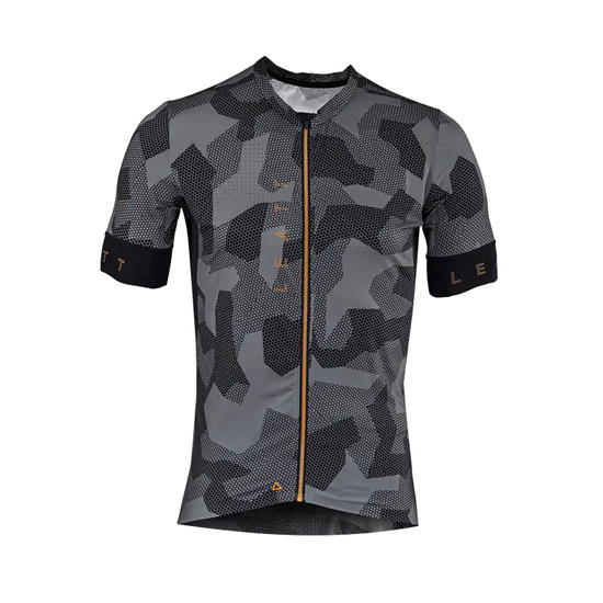 LEATT KOSZULKA ROWEROWA MTB ENDURANCE 5.0 JERSEY CAMO KOLOR CZARNY/ŻÓŁTY ROZMIAR XL